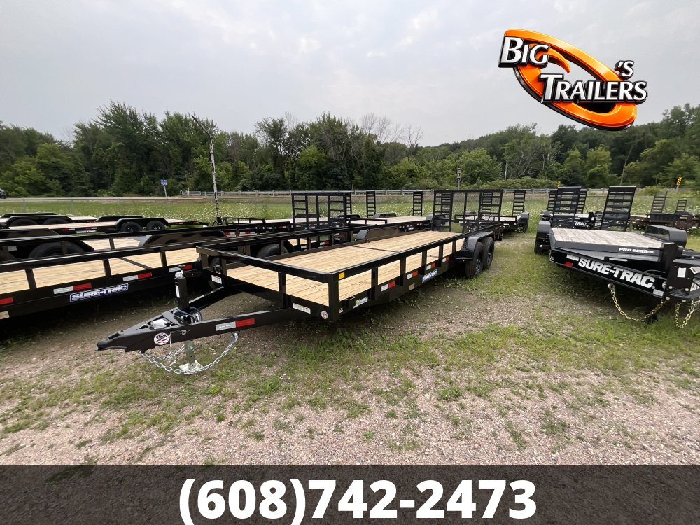 2026 Sure Trac 7'x24' Tube Top Utility Trailer
