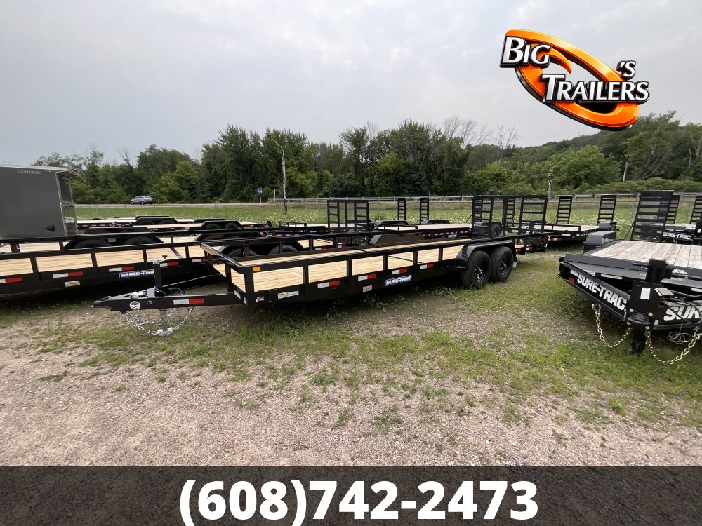 2026 Sure Trac 7'x24' Tube Top Utility Trailer