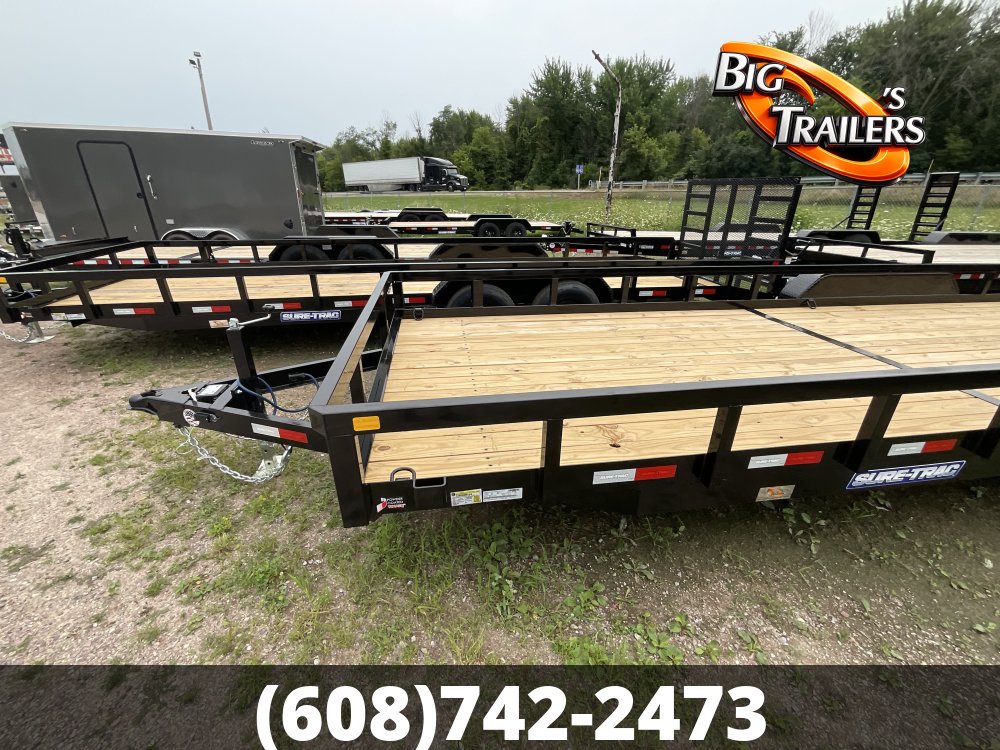2026 Sure Trac 7'x24' Tube Top Utility Trailer
