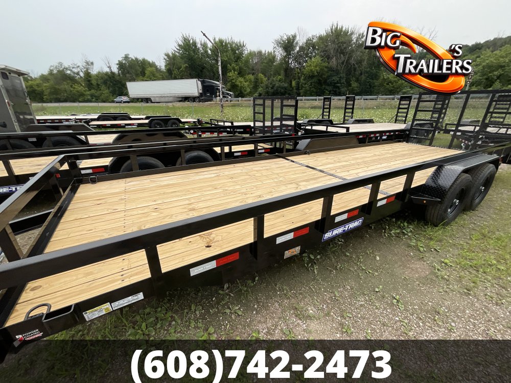 2026 Sure Trac 7'x24' Tube Top Utility Trailer