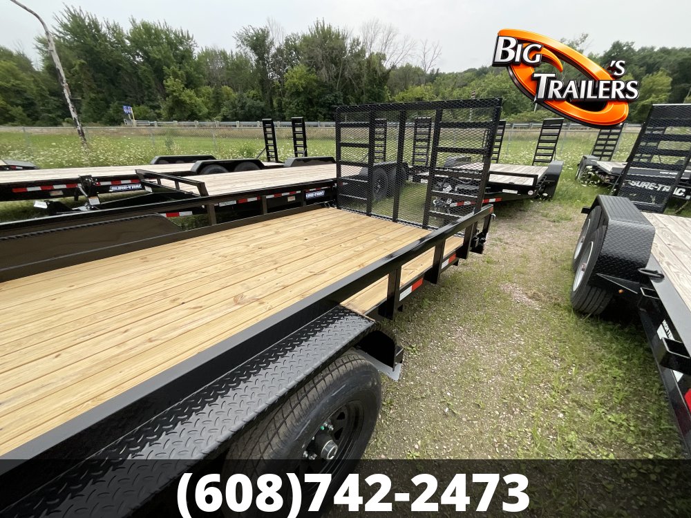 2026 Sure Trac 7'x24' Tube Top Utility Trailer