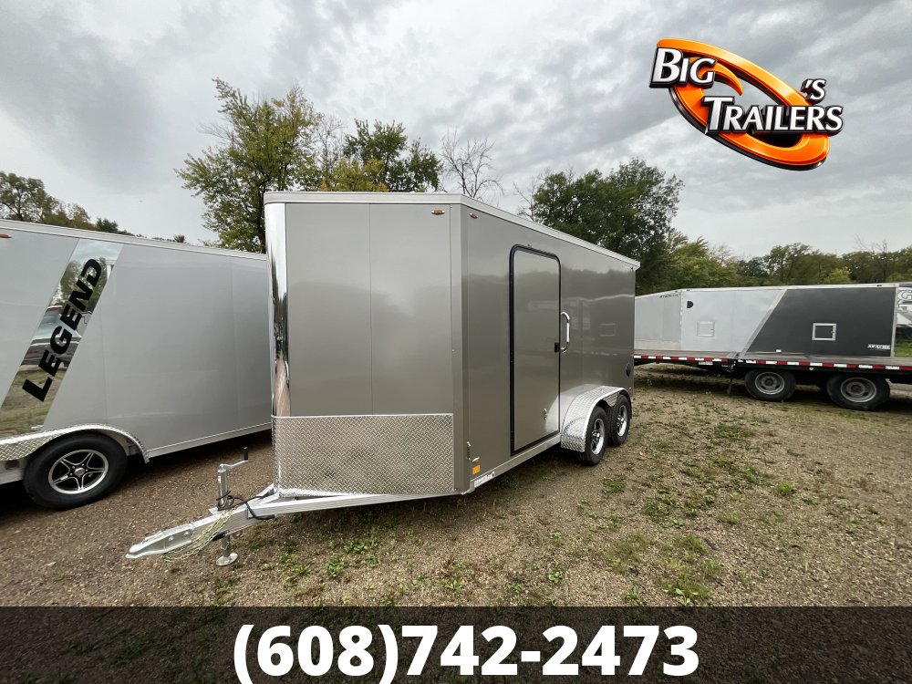 2027 Legend 7'x17' Flat Top V-Nose TA Trailer