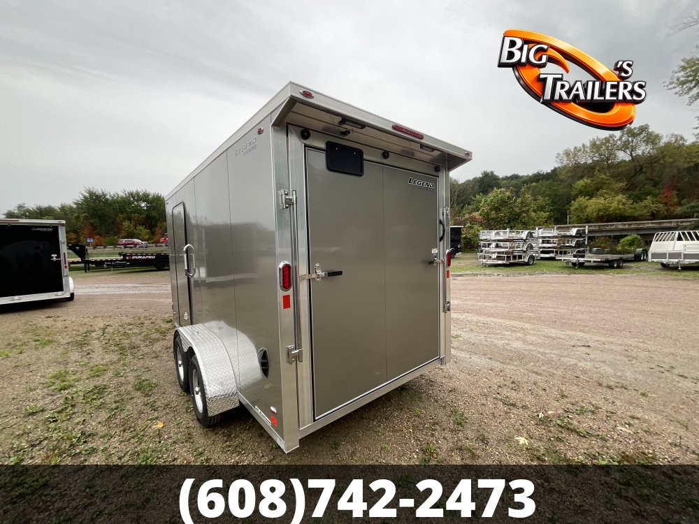 2027 Legend 7'x17' Flat Top V-Nose TA Trailer