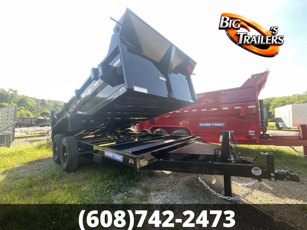 2026 Sure Trac 7'x14' Heavy Duty Low Profile Dump Trailer