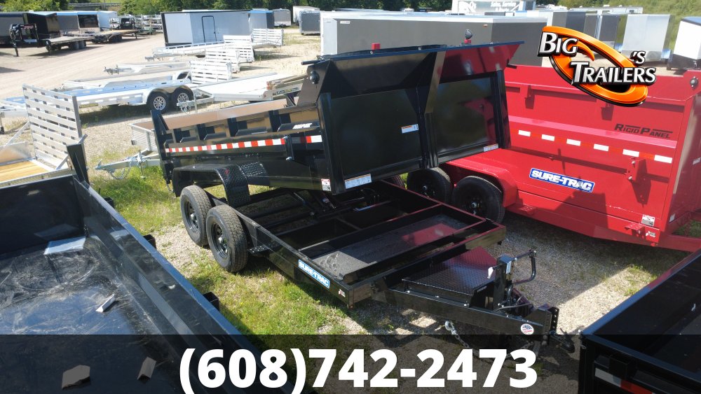 2026 Sure Trac 7'x14' Heavy Duty Low Profile Dump Trailer