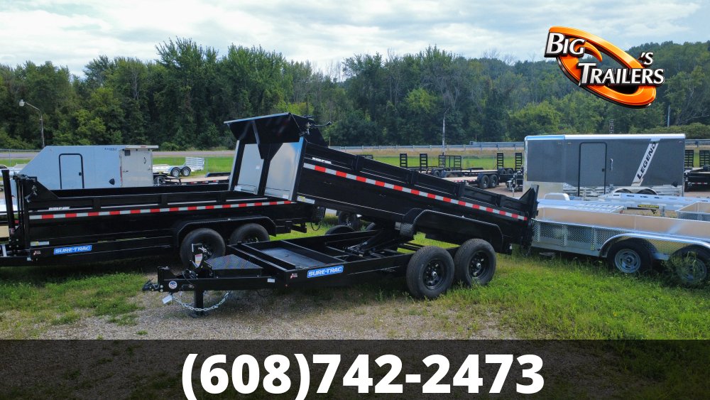 2026 Sure Trac 7'x14' Heavy Duty Low Profile Dump Trailer