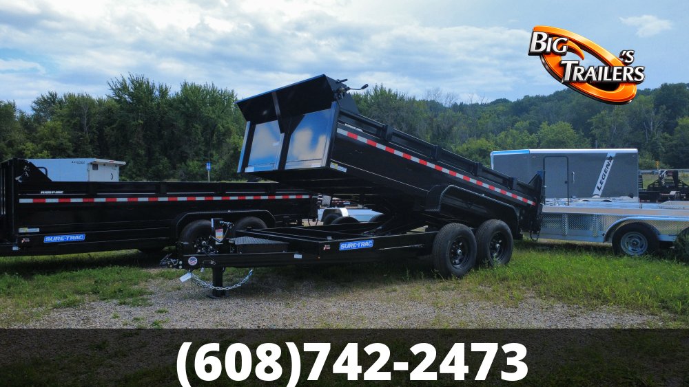 2026 Sure Trac 7'x14' Heavy Duty Low Profile Dump Trailer