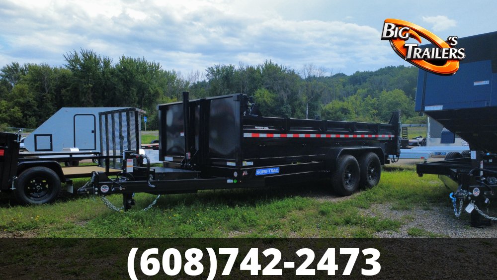 2027 Sure Trac 7'x16' Heavy Duty Low Profile Dump Trailer