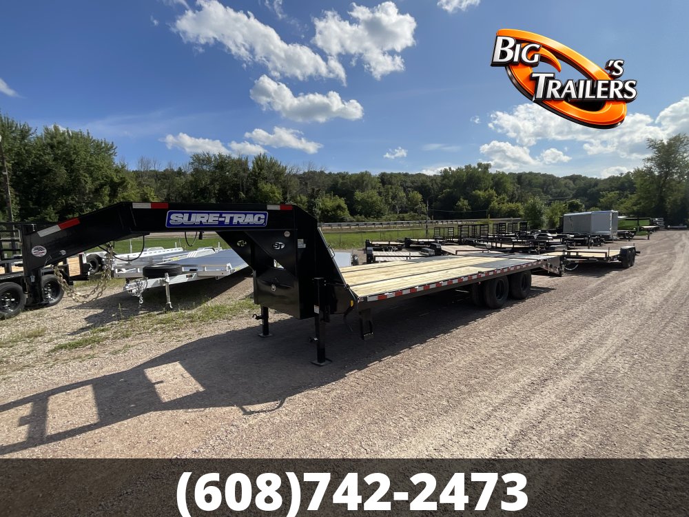 2026 Sure Trac 102"x25' Heavy Duty Low Profile Deckover Flatbed Trailer