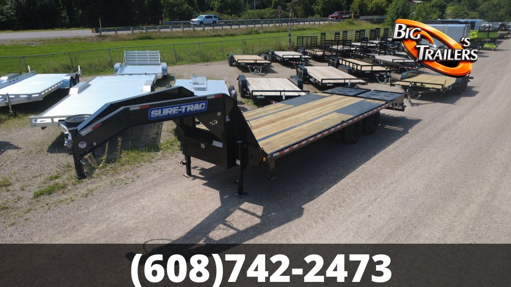 2026 Sure Trac 102"x25' Heavy Duty Low Profile Deckover Flatbed Trailer