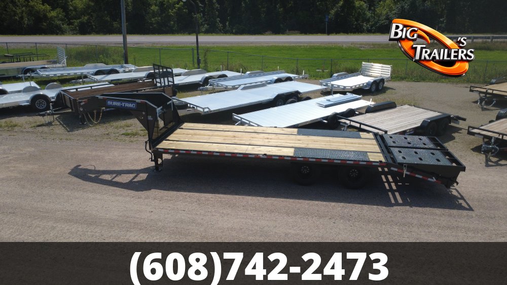 2026 Sure Trac 102"x25' Heavy Duty Low Profile Deckover Flatbed Trailer