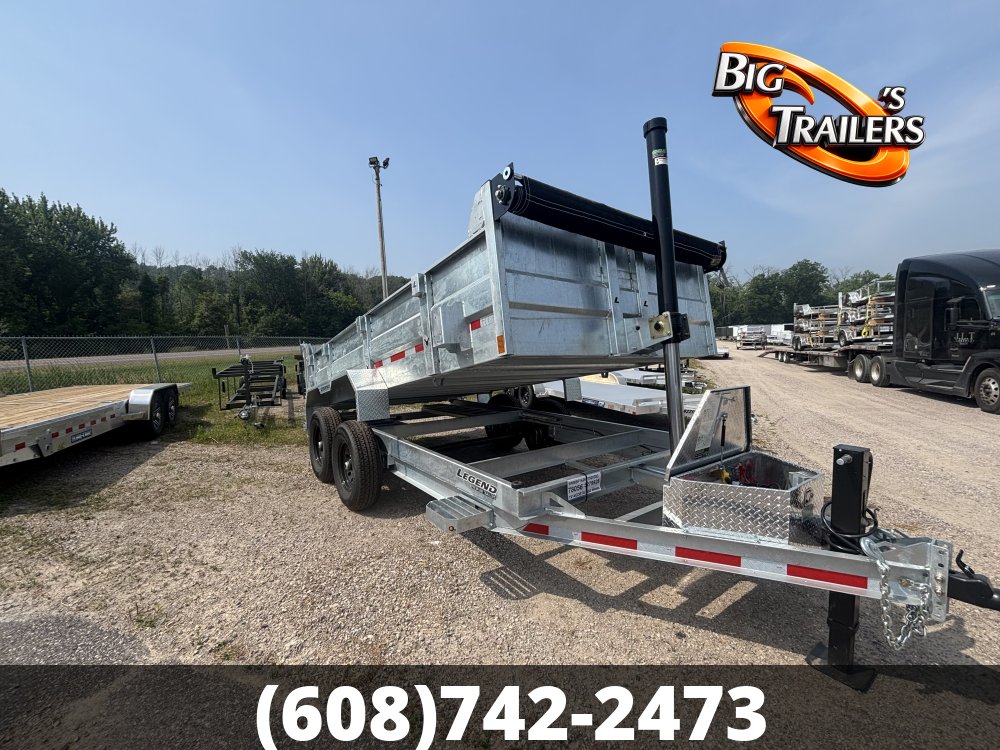 2027 Legend 7'x14' GALVANIZED DUMP Trailer