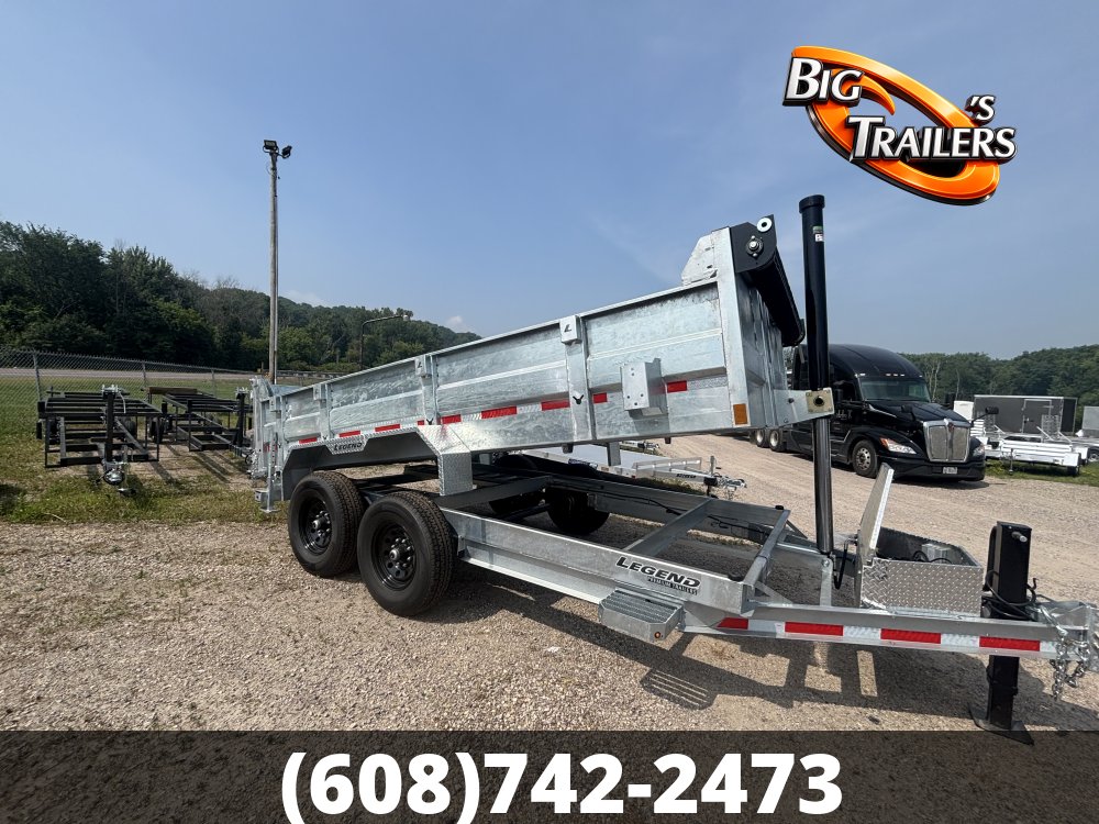 2027 Legend 7'x14' GALVANIZED DUMP Trailer