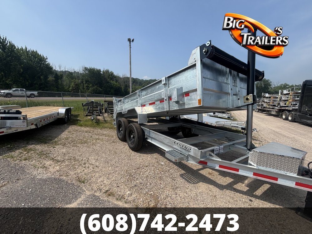 2027 Legend 7'x14' GALVANIZED DUMP Trailer