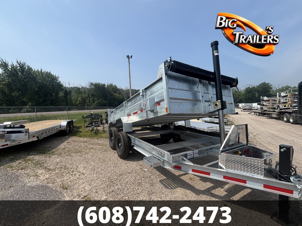 2027 Legend 7'x14' GALVANIZED DUMP Trailer