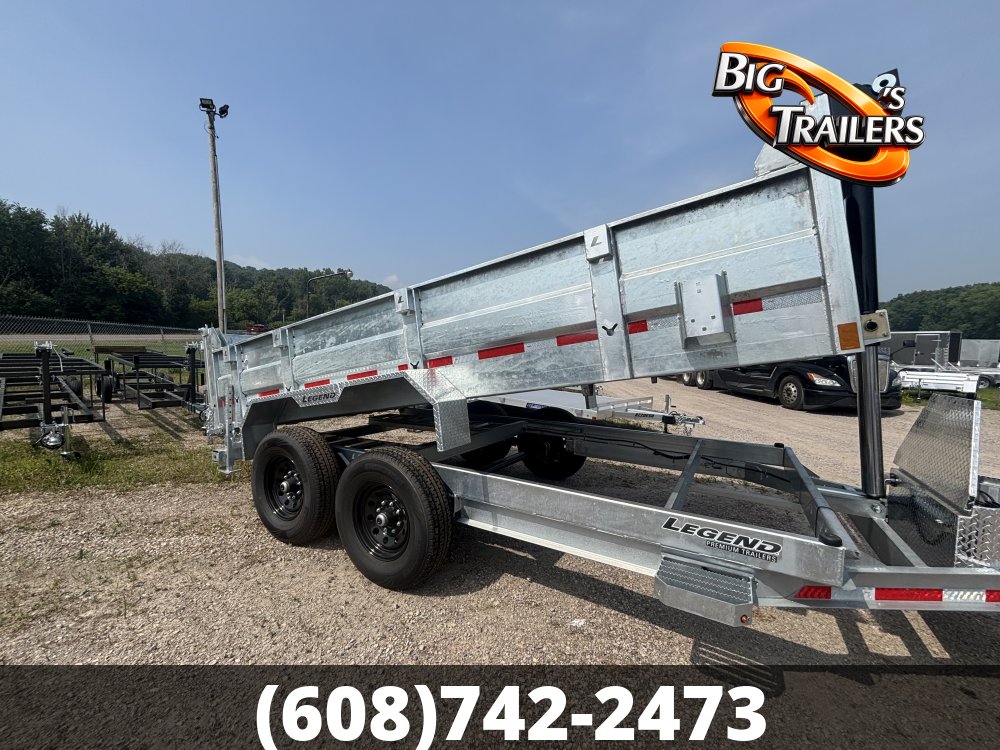 2027 Legend 7'x14' GALVANIZED DUMP Trailer