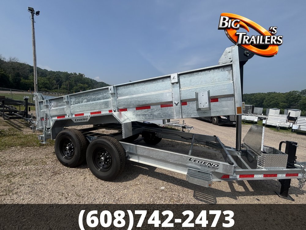 2027 Legend 7'x14' GALVANIZED DUMP Trailer