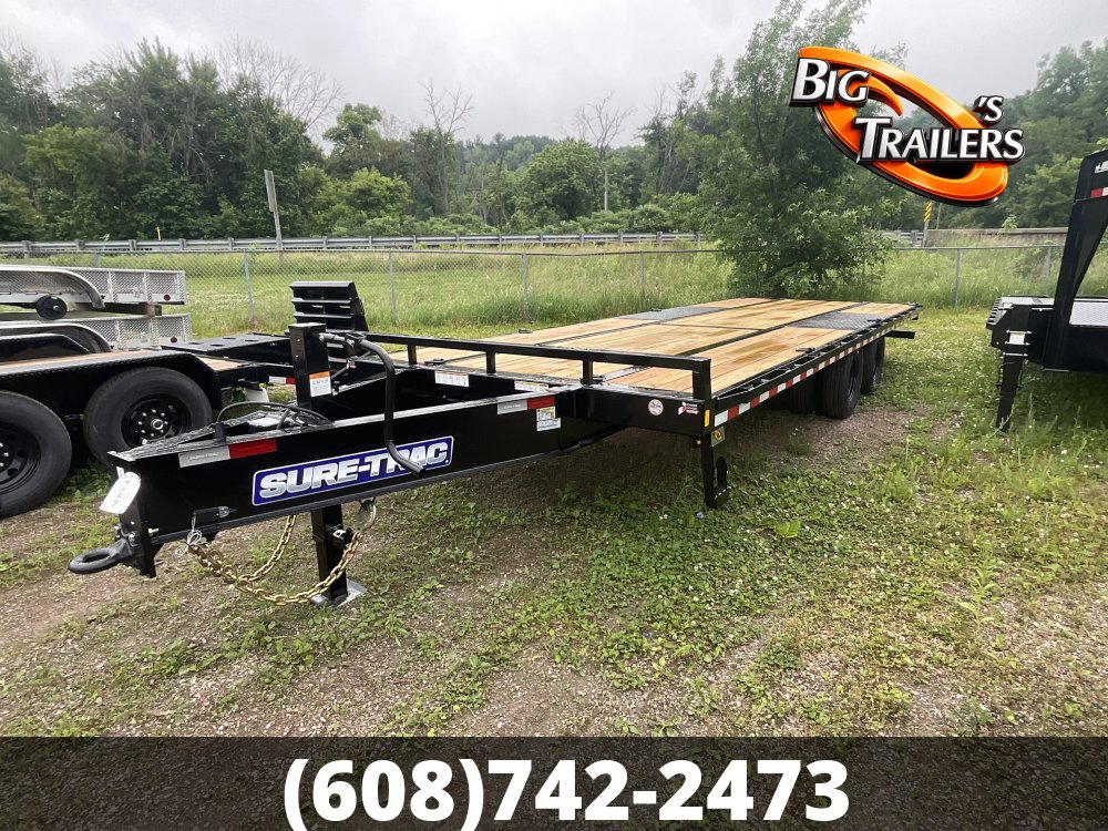 2026 Sure Trac 8.5'x24' Heavy Duty Low Profile Deckover Flatbed
