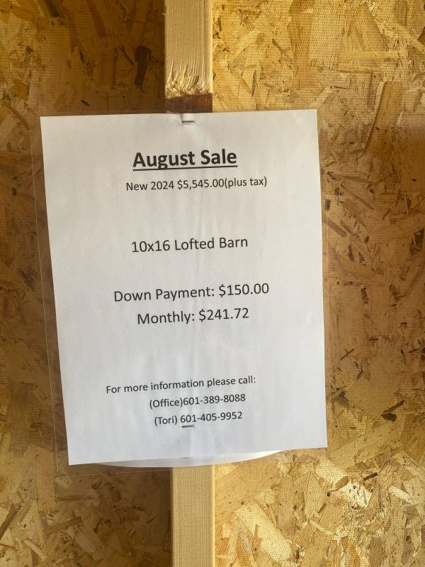 2024 Stor-Mor 10x16 Lofted Barn