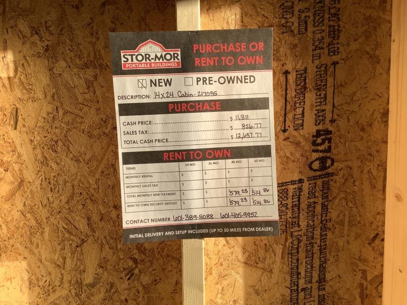 2024 Stor-Mor 14x24 Cabin