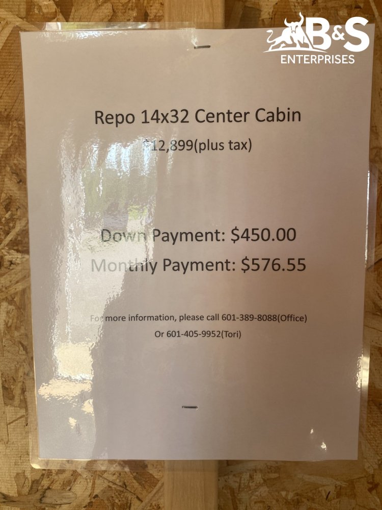 2024 Stor-Mor Repo 14x32 Cabin