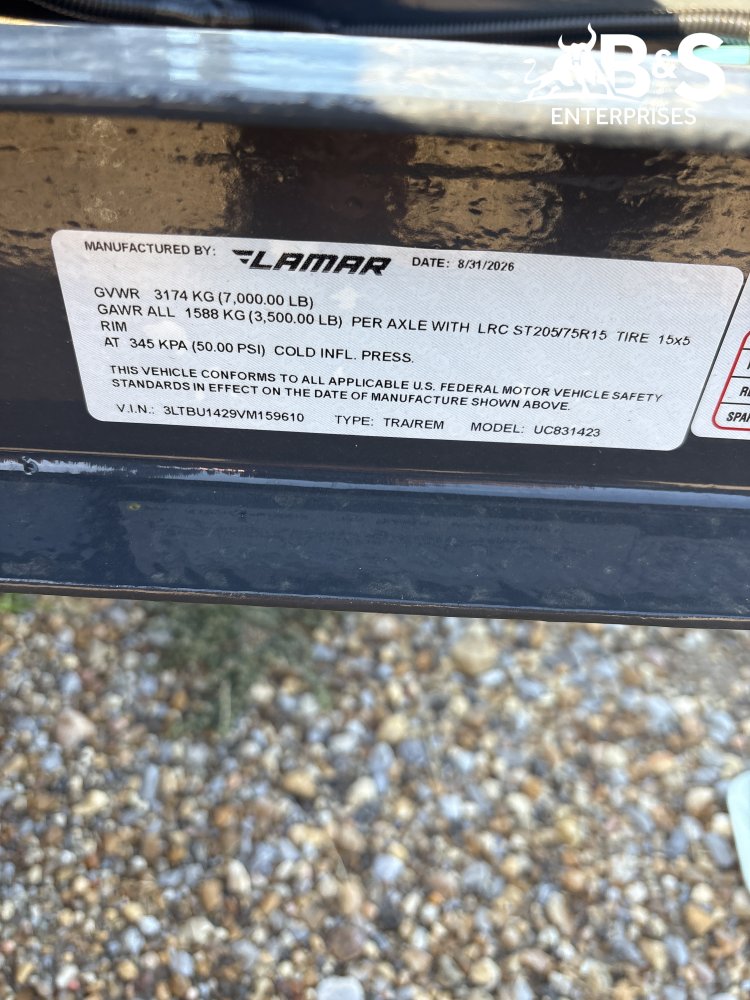 83"x14' Lamar Utility