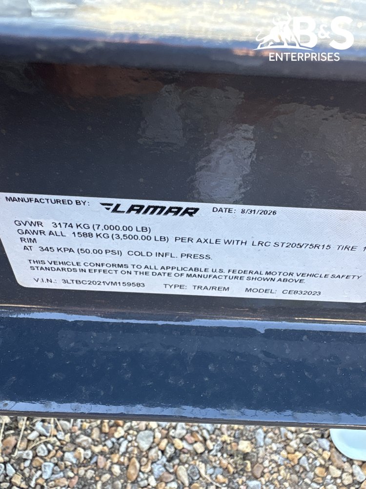 83"x20' Lamar Car Hauler
