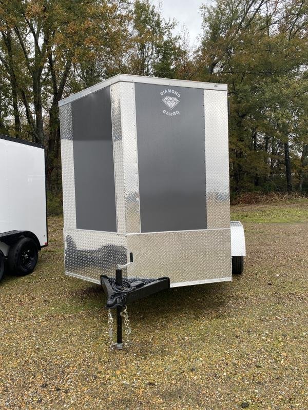 2025 Diamond Cargo 7X12TA Charcoal Grey Cargo / Enclosed Trailer