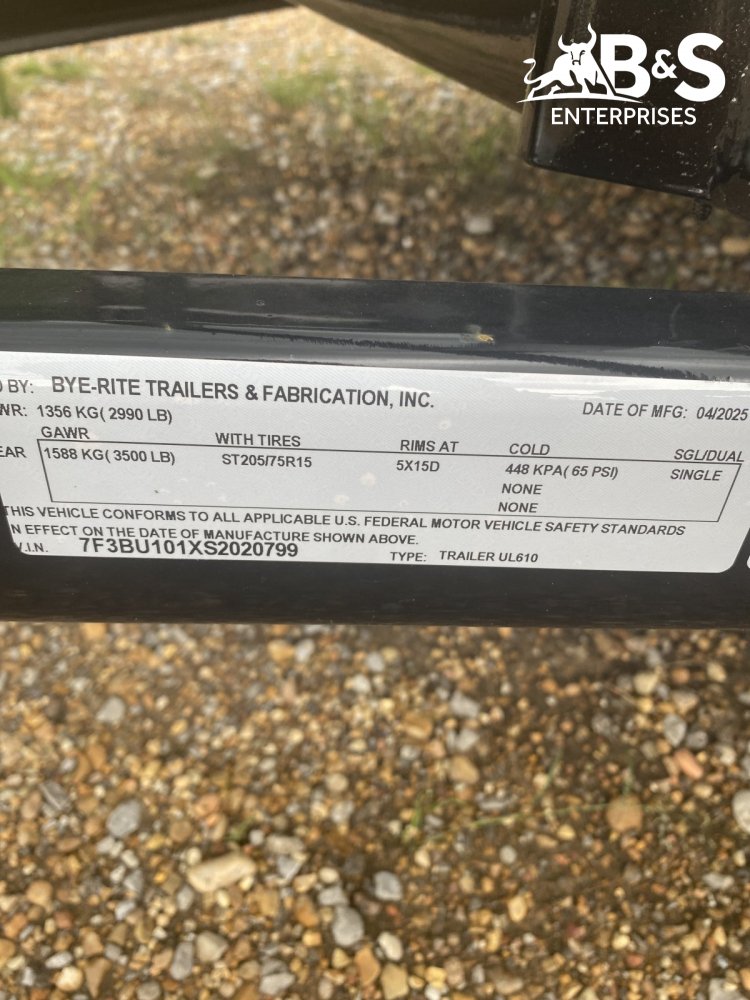 6"x10' Bye-Rite Trailers Utility