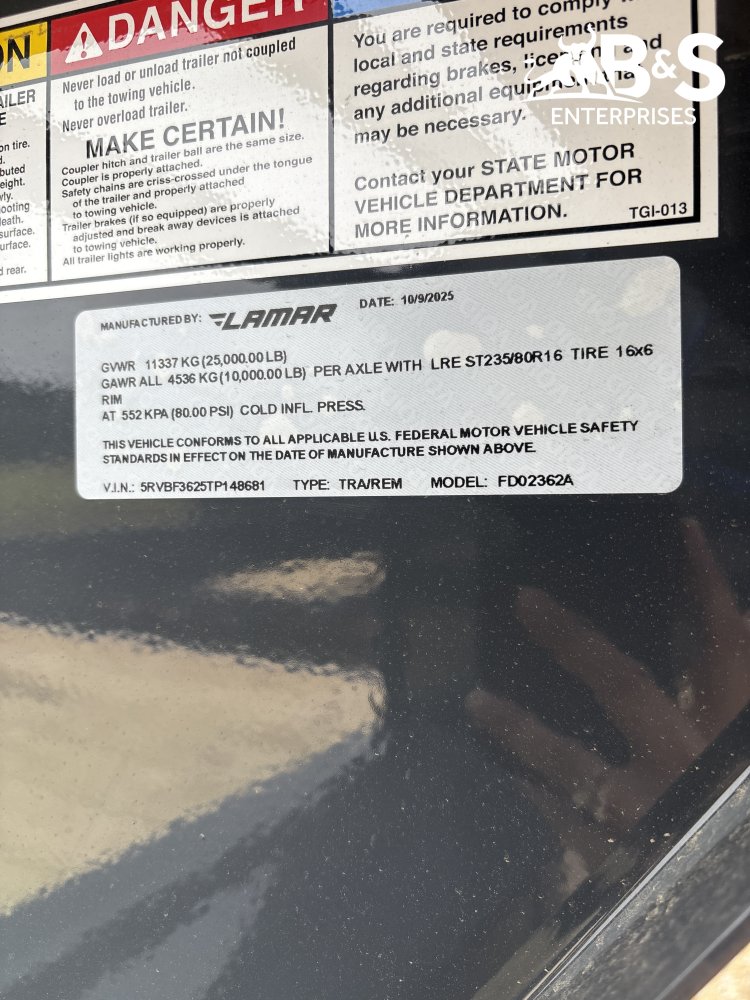 102"x36' Lamar Trailers Gooseneck