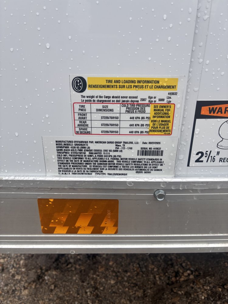 8.5'x24' Haulmark Enclosed Cargo