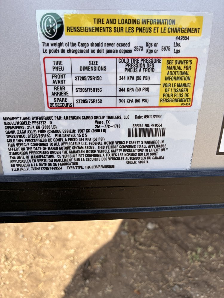 6'x12' Haulmark Enclosed Cargo