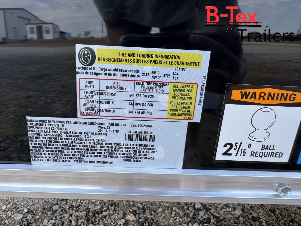 HAULMARK 7X16 ENCLOSED BLACK