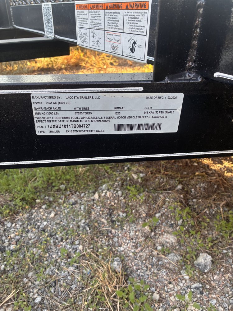2026 6×10 Utility Trailer photo 4