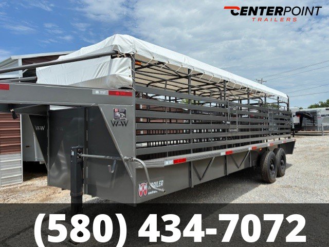 2026 W-W 6' 8" x 24' GVWR: 14,000 Livestock Trailer - 28646