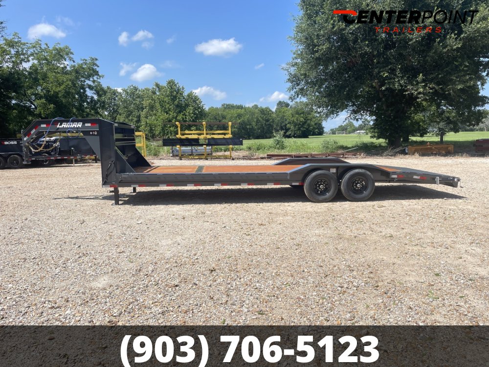 2027 Lamar 102" X 26' GVWR 14K Gooseneck Lowboy/Car Hauler Trailer - 57291