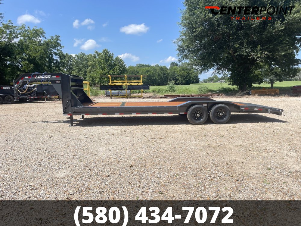 2027 Lamar 102" X 26' GVWR 14K Gooseneck Lowboy/Car Hauler Trailer - 57291