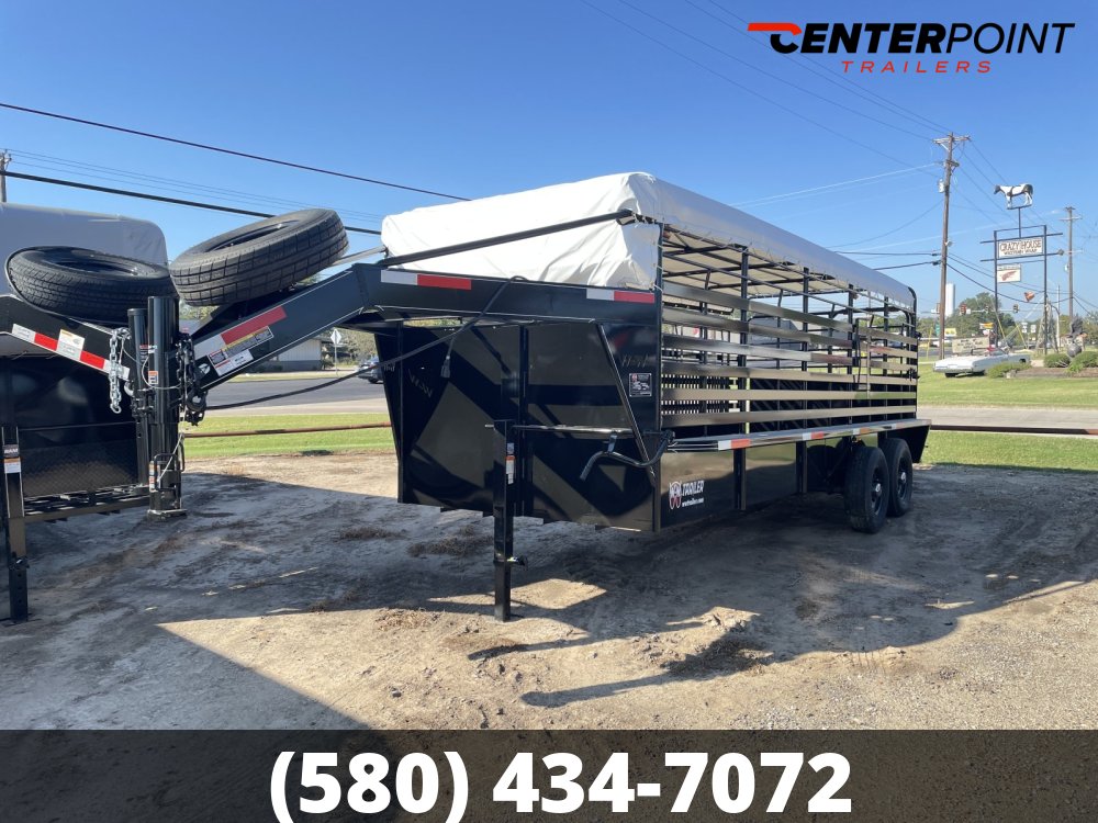 2026 W-W 6.8' X 20' GVWR 12K Bar Top Livestock Trailer- 28268