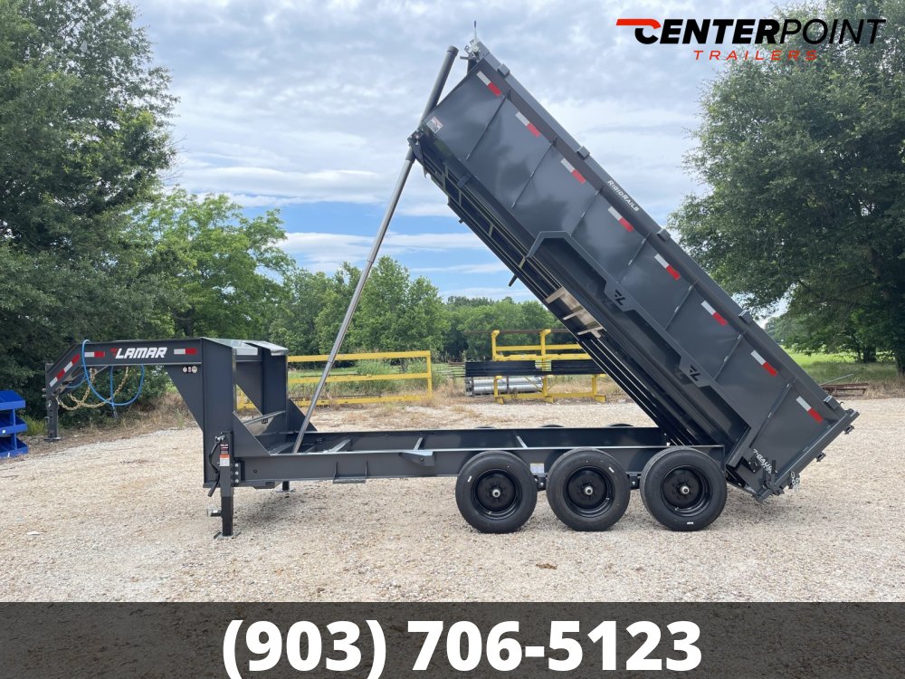 2026 Lamar 83" X 16' GVWR 21K Gooseneck Telescopic Dump Trailer- 55845