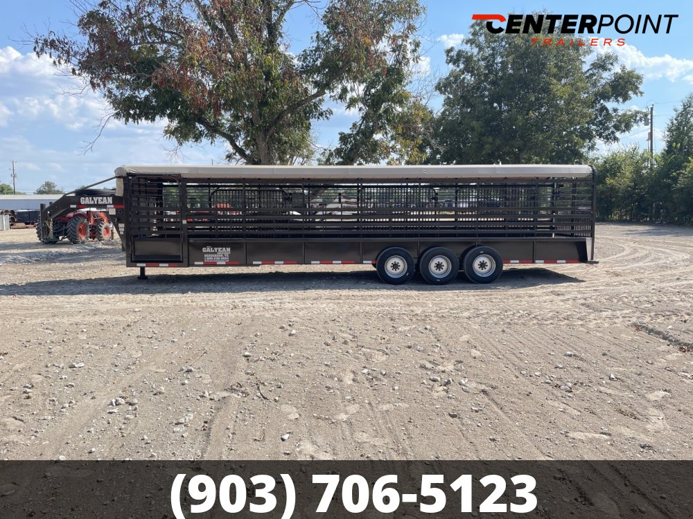 2026 Galyean 6.8' x 32' GVWR 25,725 Bar Top Livestock Trailer 15346