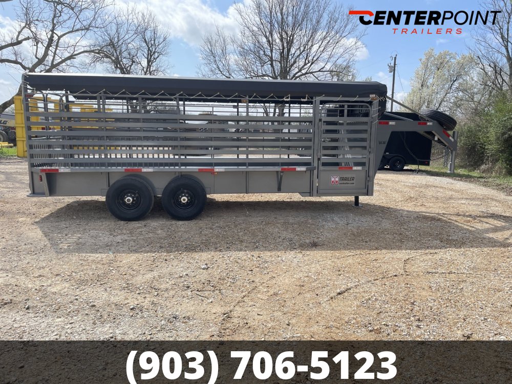 2026 W-W 6' 8" x 20' GVWR 12K Bar Top Livestock Trailer 28642