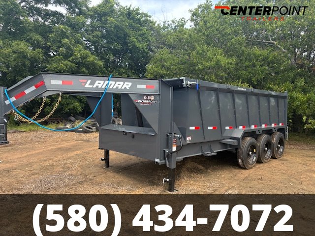 2026 Lamar 83" X 16' GVWR 21K Gooseneck Telescopic Dump Trailer- 55848