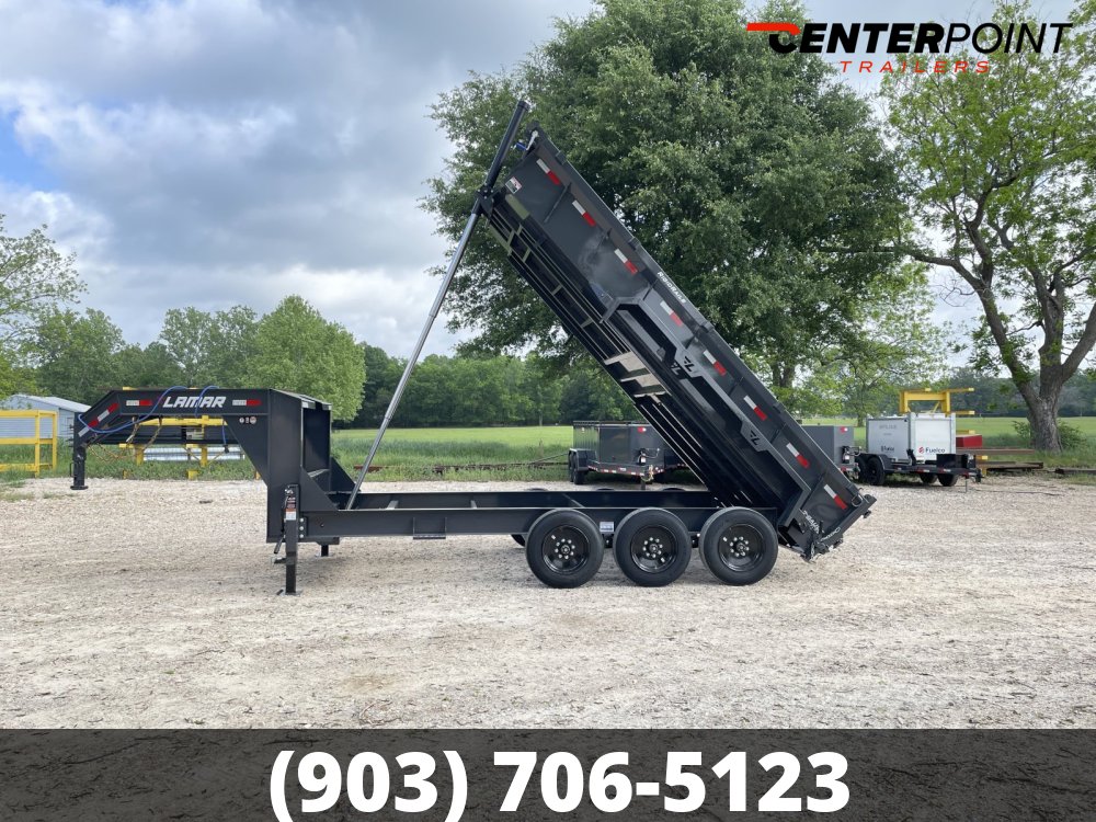 2027 Lamar 83" X 16' GVWR 21K Gooseneck Telescopic Dump Trailer- 56744