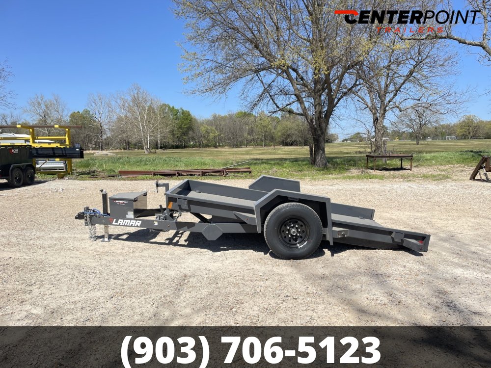 2026 Lamar 79" X 12' GVWR 7K Scissor Lift Utility Tilt Trailer- 53626