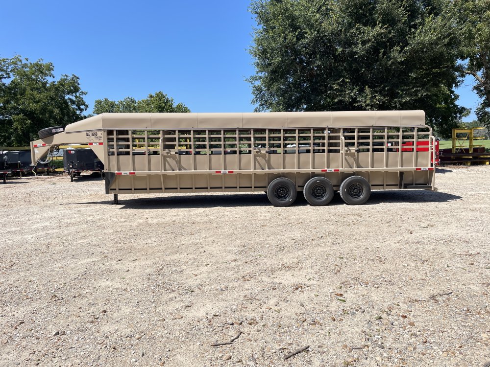 2026 Big Bend 6′ 8″ X 28′ GVWR 21K Metal Top Livestock Trailer- 12182 - 3