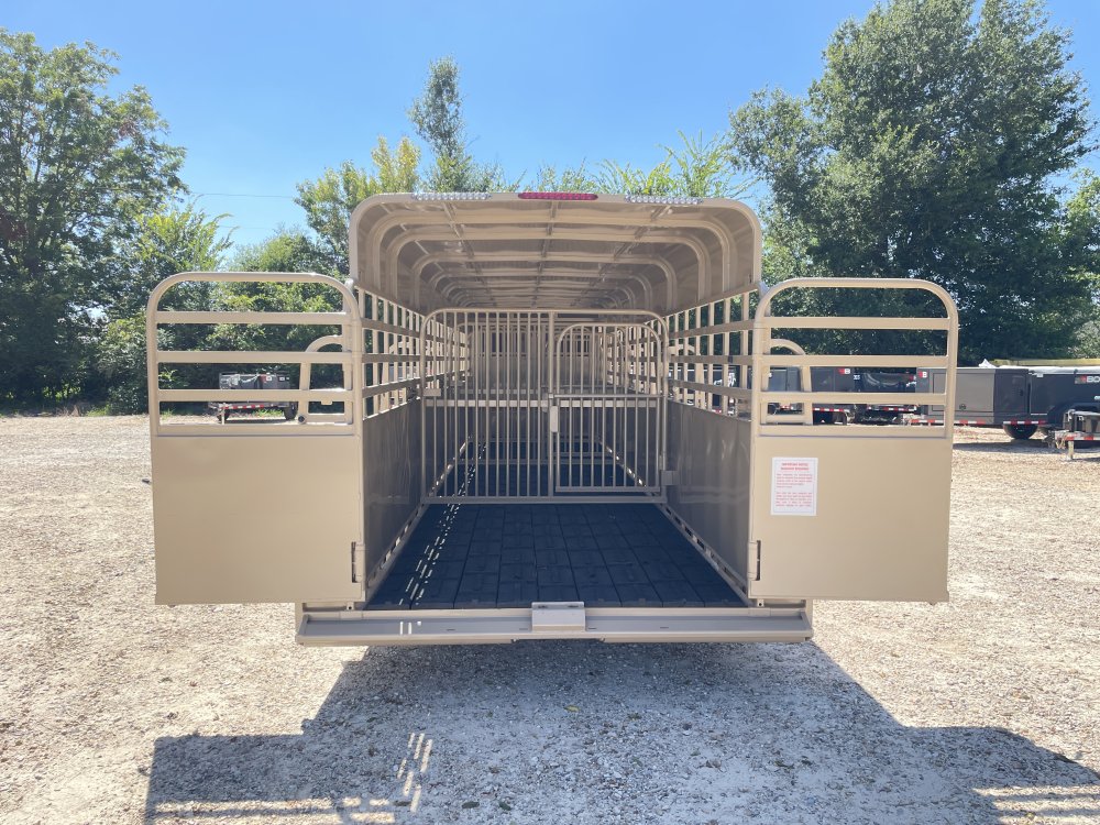 2026 Big Bend 6′ 8″ X 28′ GVWR 21K Metal Top Livestock Trailer- 12182 - 8
