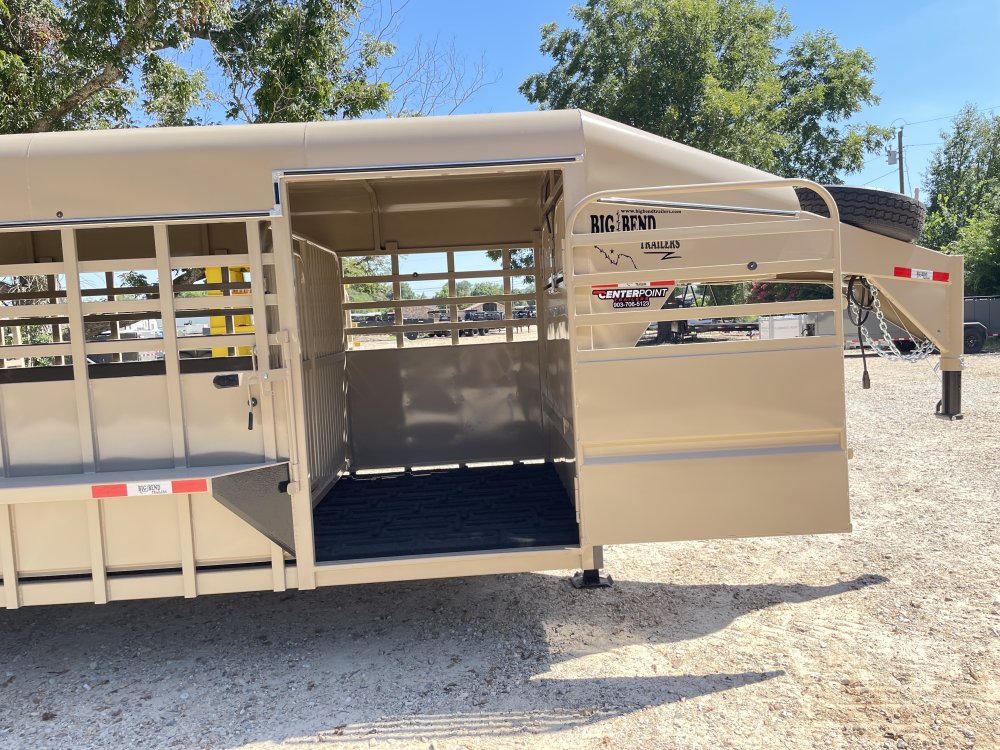 2026 Big Bend 6′ 8″ X 28′ GVWR 21K Metal Top Livestock Trailer- 12182 - 9