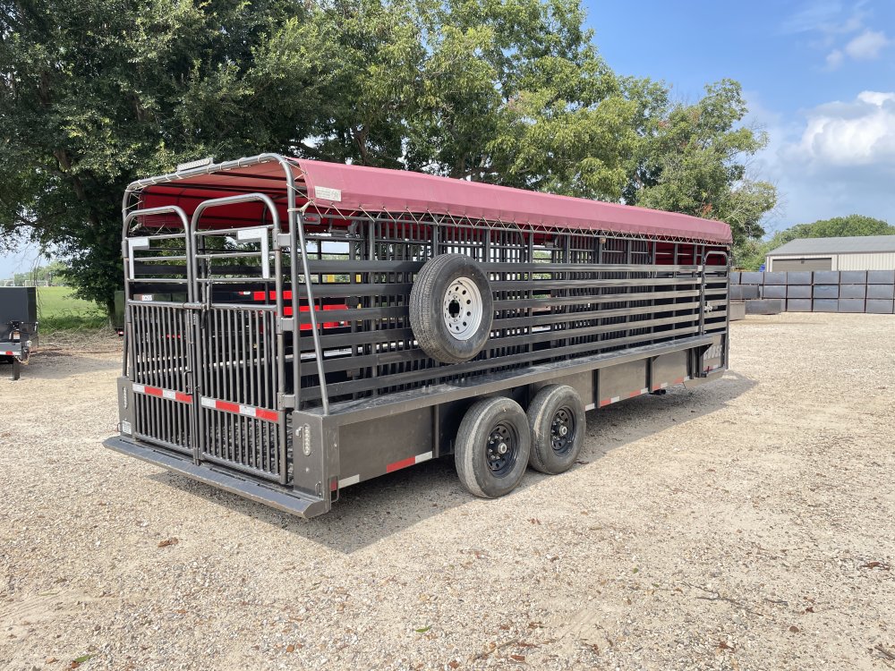 2023 Coose 6′ 8″ X 24′ GVWR 14,000 Bar Top Livestock – Trailer-02387 - 7