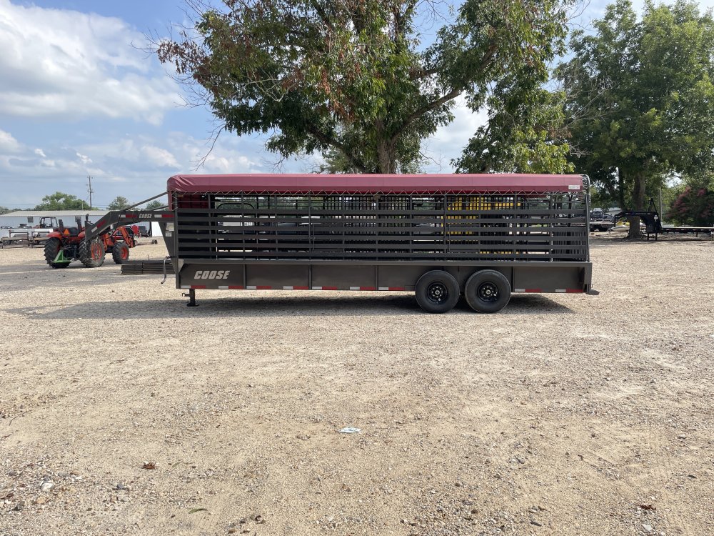 2023 Coose 6′ 8″ X 24′ GVWR 14,000 Bar Top Livestock – Trailer-02387 - 3