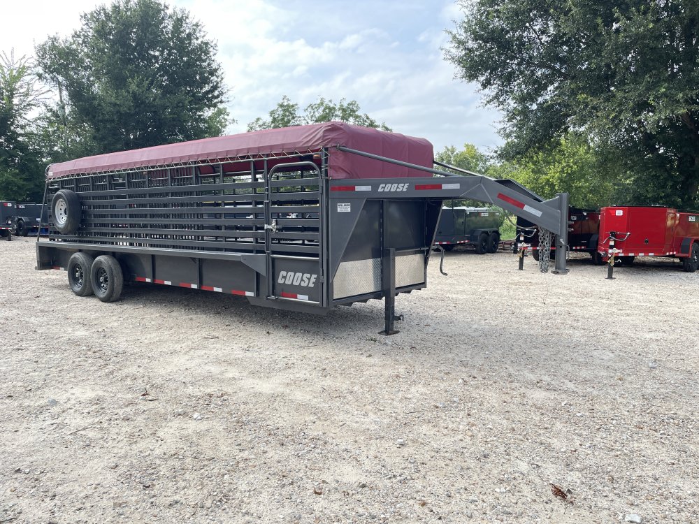 2023 Coose 6′ 8″ X 24′ GVWR 14,000 Bar Top Livestock – Trailer-02387 - 6